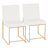 Fuji - Contemporary Stylish Frame, High Back Dining Chair (Set of 2) - Furniture Home Direct