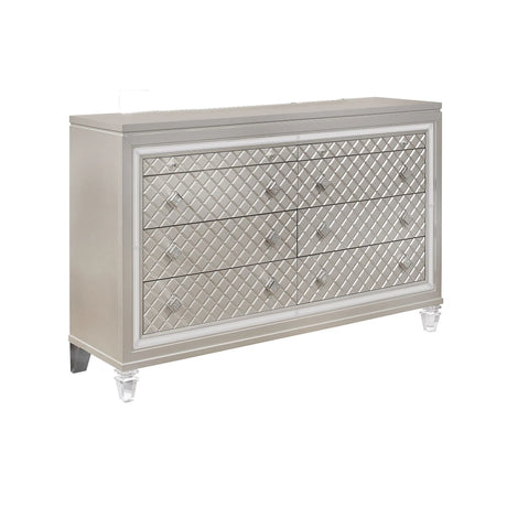 Cross - Glam Dresser - Champagne - Furniture Home Direct