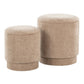 Marla - Upholste Contemporary Ottoman Set - Furniture Home Direct