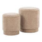 Marla - Upholste Contemporary Ottoman Set - Furniture Home Direct