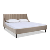 Aspen - Vertical Tufted Modern Headboard Platform Bed Set - Furniture Home Direct