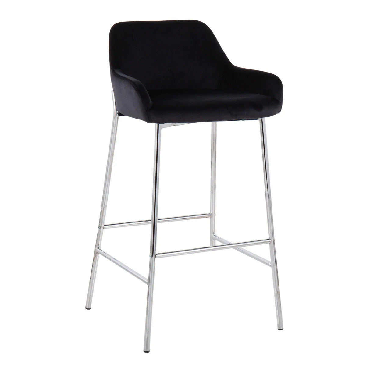 Daniella - Contemporary Fixed Height Bar Stool (Set of 2) - Furniture Home Direct