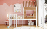 Loft Bed With Roof, Window, Guardrail, Ladder - Furniture Home Direct