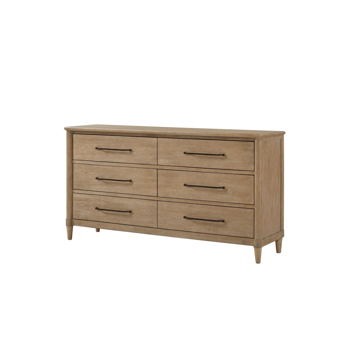 Casual 6 Drawer Dresser - Sand - Furniture Home Direct