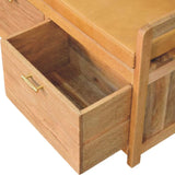 Oxford - 2 Drawer Storage Bench - Beige - Furniture Home Direct