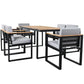7 Pieces Outdoor Dining Set Patio Dining Table And Chair Set With And Removable Cushions For Patio - Furniture Home Direct