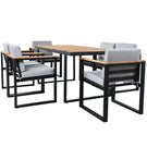 7 Pieces Outdoor Dining Set Patio Dining Table And Chair Set With And Removable Cushions For Patio - Furniture Home Direct