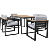 7 Pieces Outdoor Dining Set Patio Dining Table And Chair Set With And Removable Cushions For Patio - Furniture Home Direct