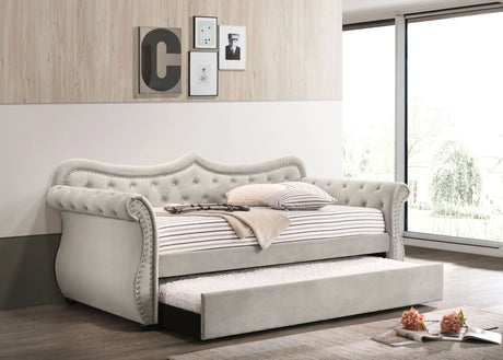 Adkins - Twin Daybed With Trundle - Beige - Furniture Home Direct