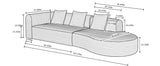 Modular Stationary Sofa - White - Furniture Home Direct