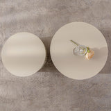 Nesting Coffee Tables Set of 2 Modern Round Soft Beige - Furniture Home Direct