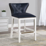 Macon - Counter Stool With Accents - Dark Blue - Furniture Home Direct