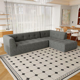 Modular Combination Living Room Sofa Set, Modern Minimalist Sofa, Living Room Upholstered Sofa Bed, Bedroom, 2 Pieces Computer Free Combination, L - Shaped - Furniture Home Direct