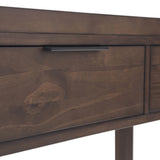Hollander - Wide Console Table - Warm Walnut Brown - Furniture Home Direct