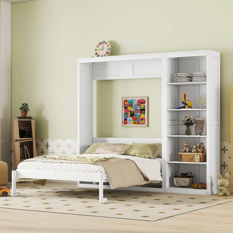 Murphy Wall Bed With Shelves - Furniture Home Direct