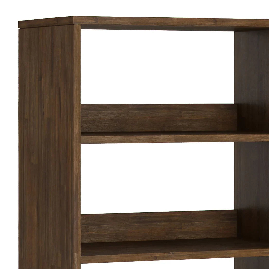 Chase - Tall Bookcase - Rustic Natural Aged Brown - Furniture Home Direct