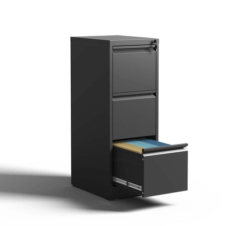 Steel Drawer Vertical File Cabinet With Lock For A4 Legal / Letter Size - Furniture Home Direct
