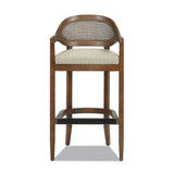 Americana - Mid-Century Modern Cane Back Counter Stool - Furniture Home Direct
