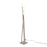 Icicle - Contemporary Floor Lamp - Nickel - Furniture Home Direct