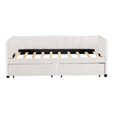 Upholstered Daybed With Ergonomic Design Backrest - Furniture Home Direct