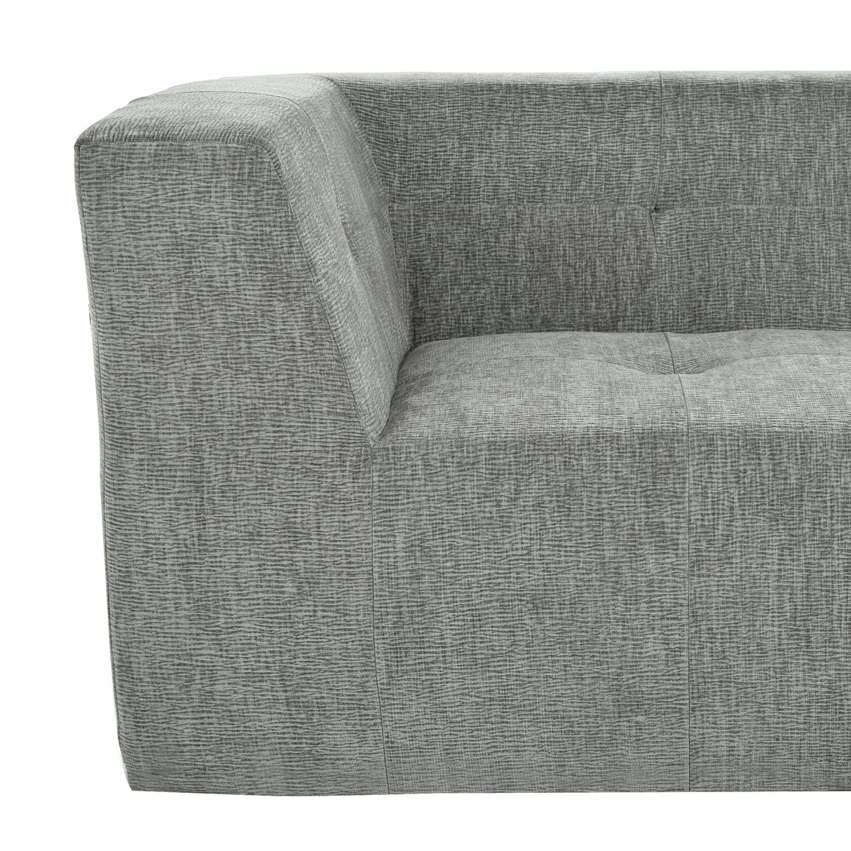 Modular Sectional Sofa in Chenille for Living Rooms Gray - Furniture Home Direct