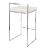 Fuji - Contemporary, Stackable Elegant Counter Stool (Set of 2) - Furniture Home Direct