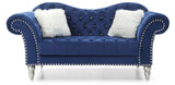 Elegant Round Arm Loveseat - Furniture Home Direct