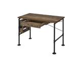 Endang - Writing Desk - Weathered Oak / Black - Furniture Home Direct
