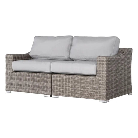 Chic Wide Outdoor Loveseat With Cushions - Furniture Home Direct