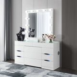 Elisa - Vanity Set With Stool And LED Bulbs - Furniture Home Direct