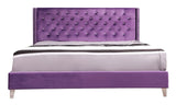 Upholstered Nailhead Trim Chic Bed - Furniture Home Direct