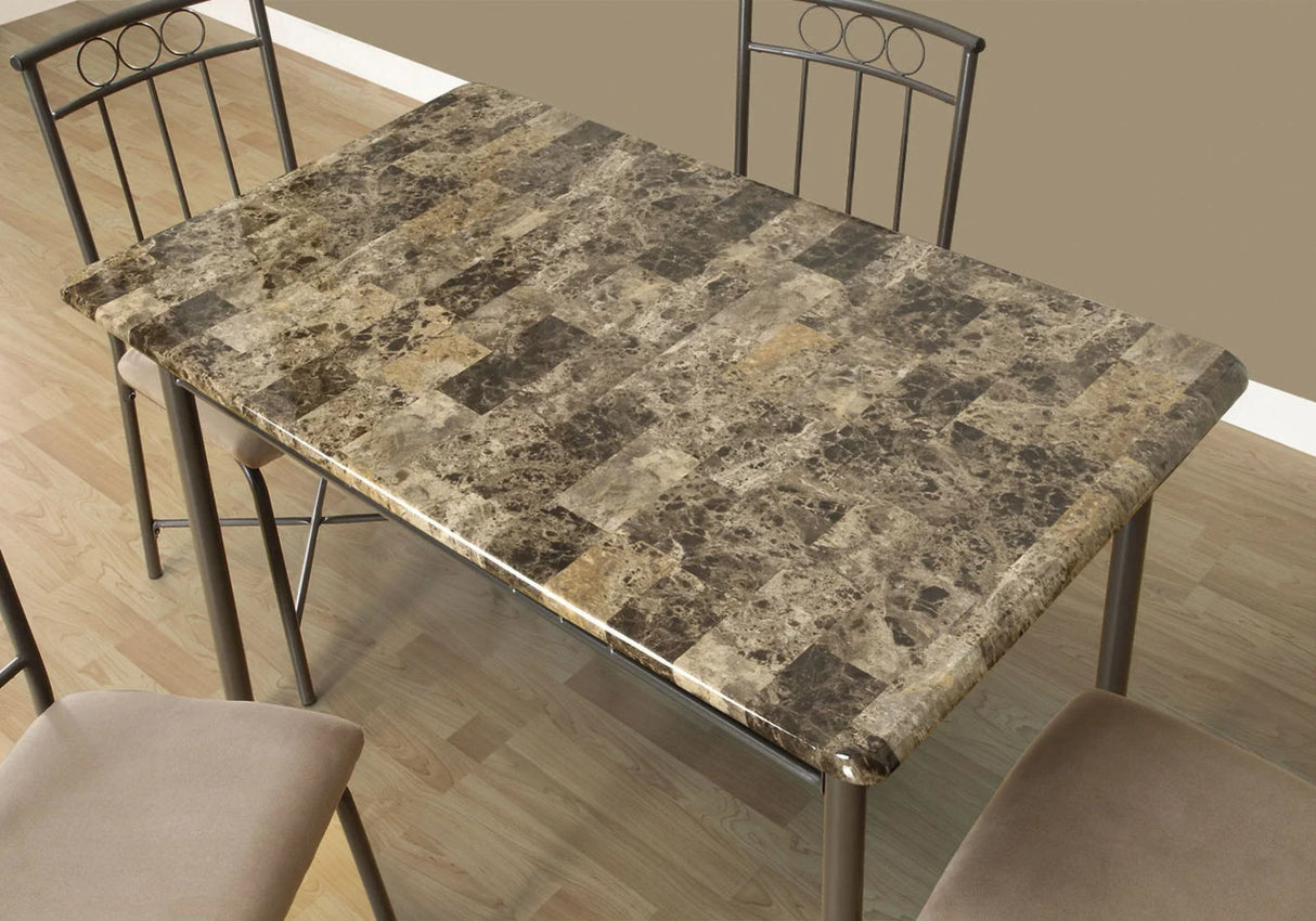 5 Pieces Dining Table Set, Small, Rectangular - Furniture Home Direct