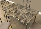 5 Pieces Dining Table Set, Small, Rectangular - Furniture Home Direct