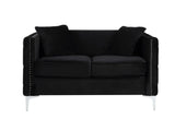 Bayberry - Velvet Loveseat With 2 Pillows - Furniture Home Direct