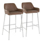 Daniella - Contemporary Fixed Height Barstool (Set of 2) - Furniture Home Direct
