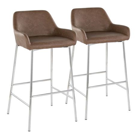 Daniella - Contemporary Fixed Height Barstool (Set of 2) - Furniture Home Direct