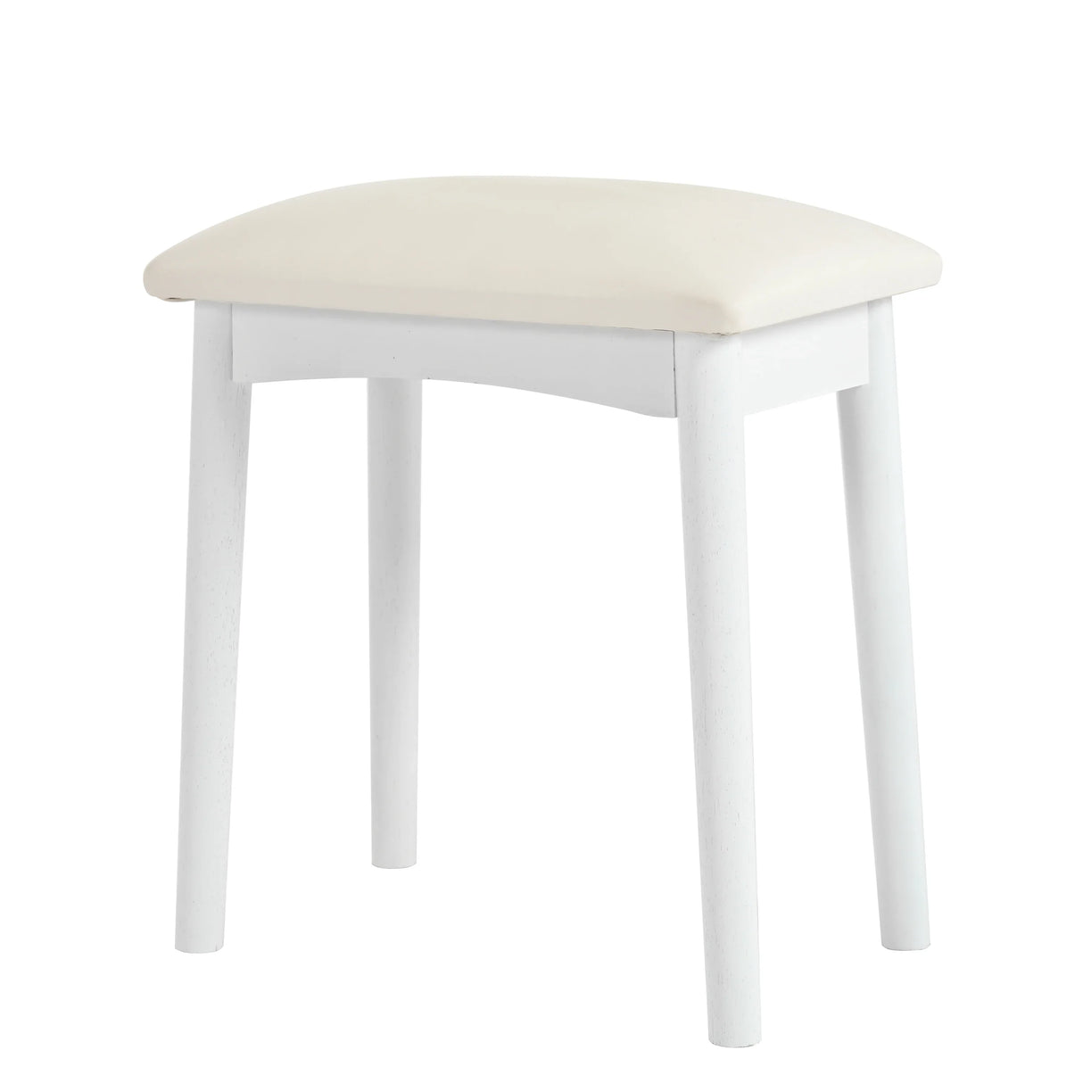 Vanity Desk With Large Storage Modern Design Stool White - Furniture Home Direct