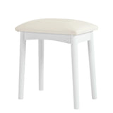 Vanity Desk With Large Storage Modern Design Stool White - Furniture Home Direct