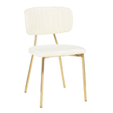 Bouton - Contemporary / Glam Chair (Set of 2) - Furniture Home Direct