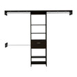 Closet System With Rods And Drawer Wall Mounted Black - Furniture Home Direct