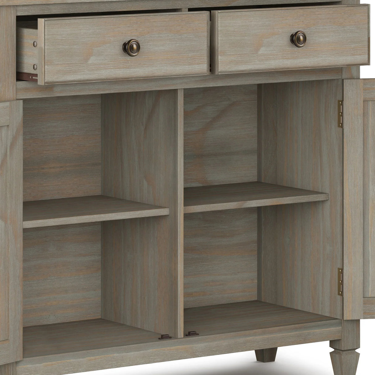 Connaught - Entryway Storage Cabinet - Distressed Gray - Furniture Home Direct