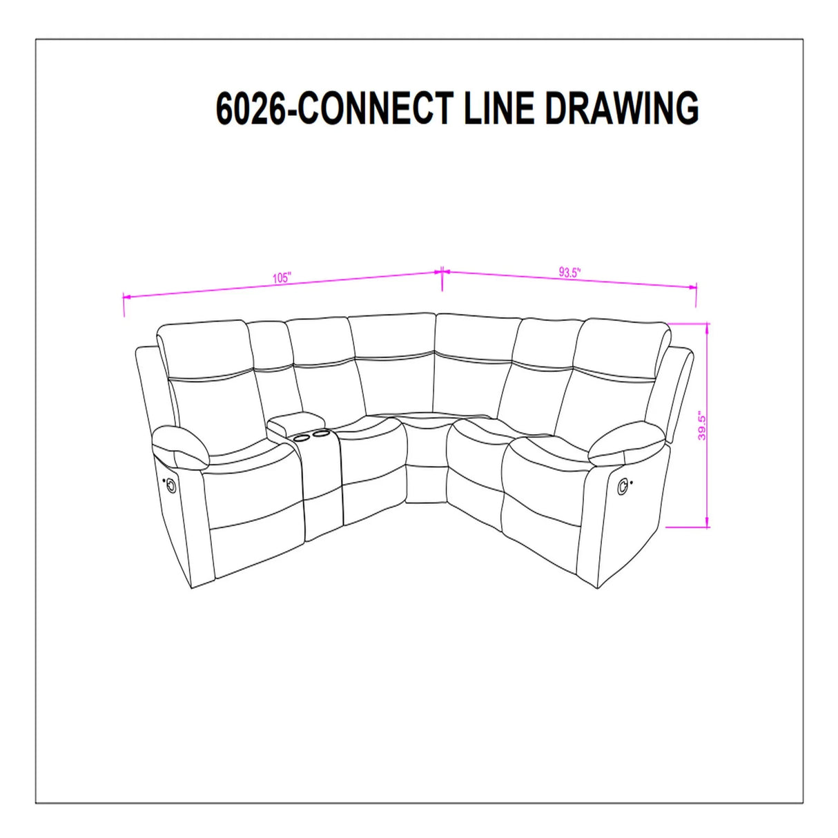 Sectional Sofa With Recline And Storage - Furniture Home Direct