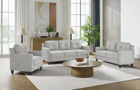 Horatio - Chenille 3 Piece Living Room Set - Furniture Home Direct