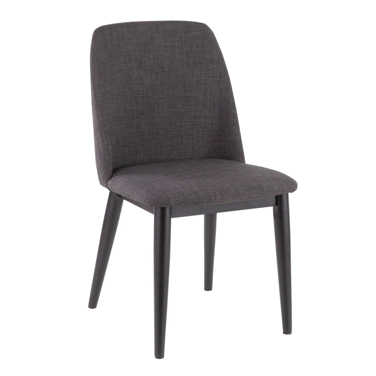 Tintori - Contemporary Dining Chair (Set of 2) - Charcoal - Furniture Home Direct