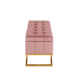 Midas - Contemporary / Glam Storage Bench - Furniture Home Direct