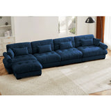 Super Comfort Oversized Modular Sectional Sofa With Movable Ottoman - Furniture Home Direct
