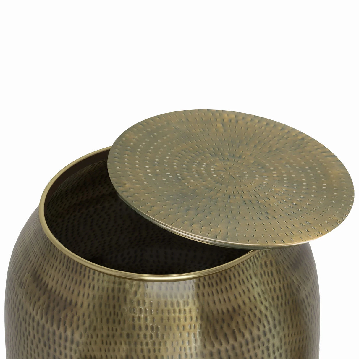 Griffen - Handcrafted Metal Storage Accent Table - Furniture Home Direct