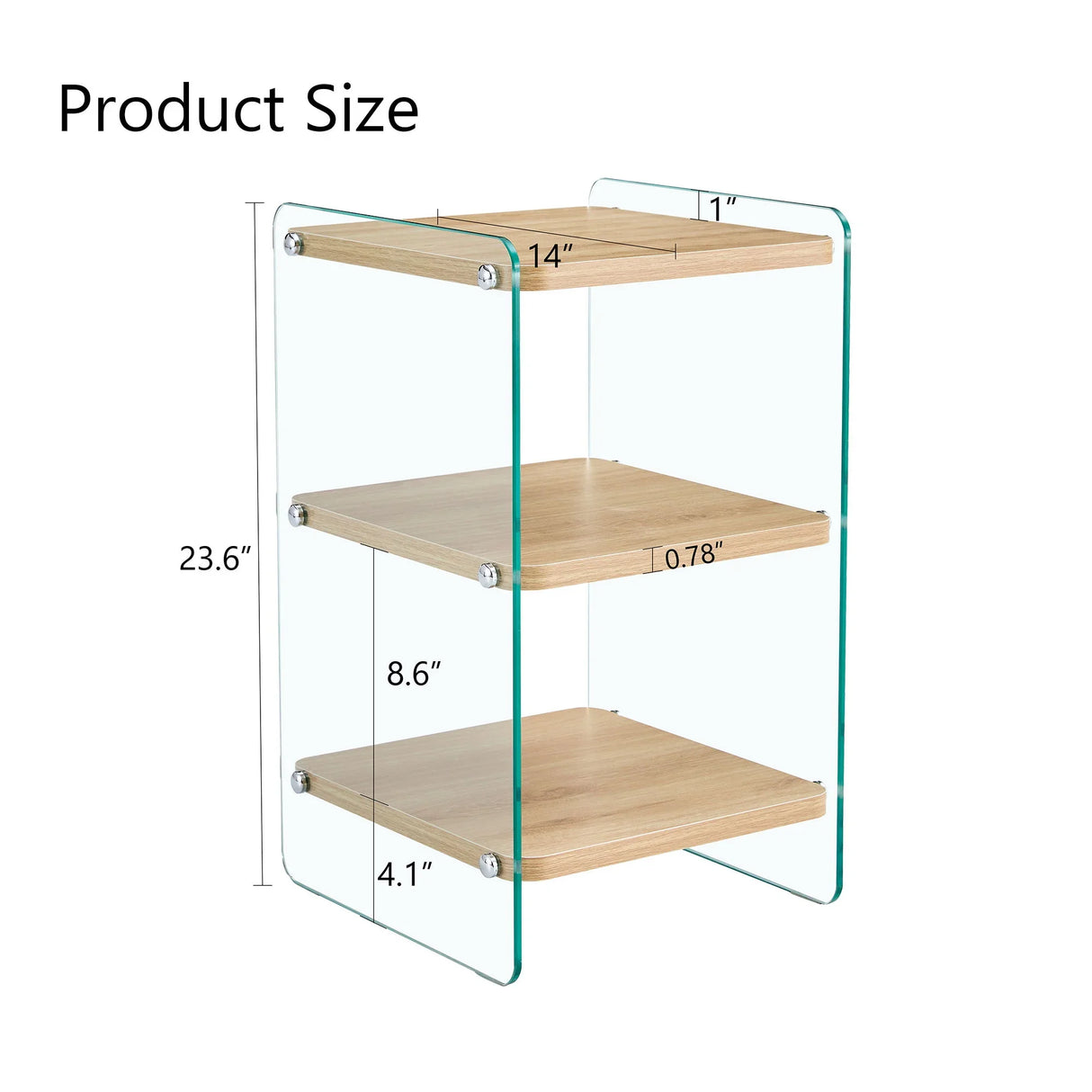 Modern 3 Layer Bedside Cabinet With Storage Function - Furniture Home Direct