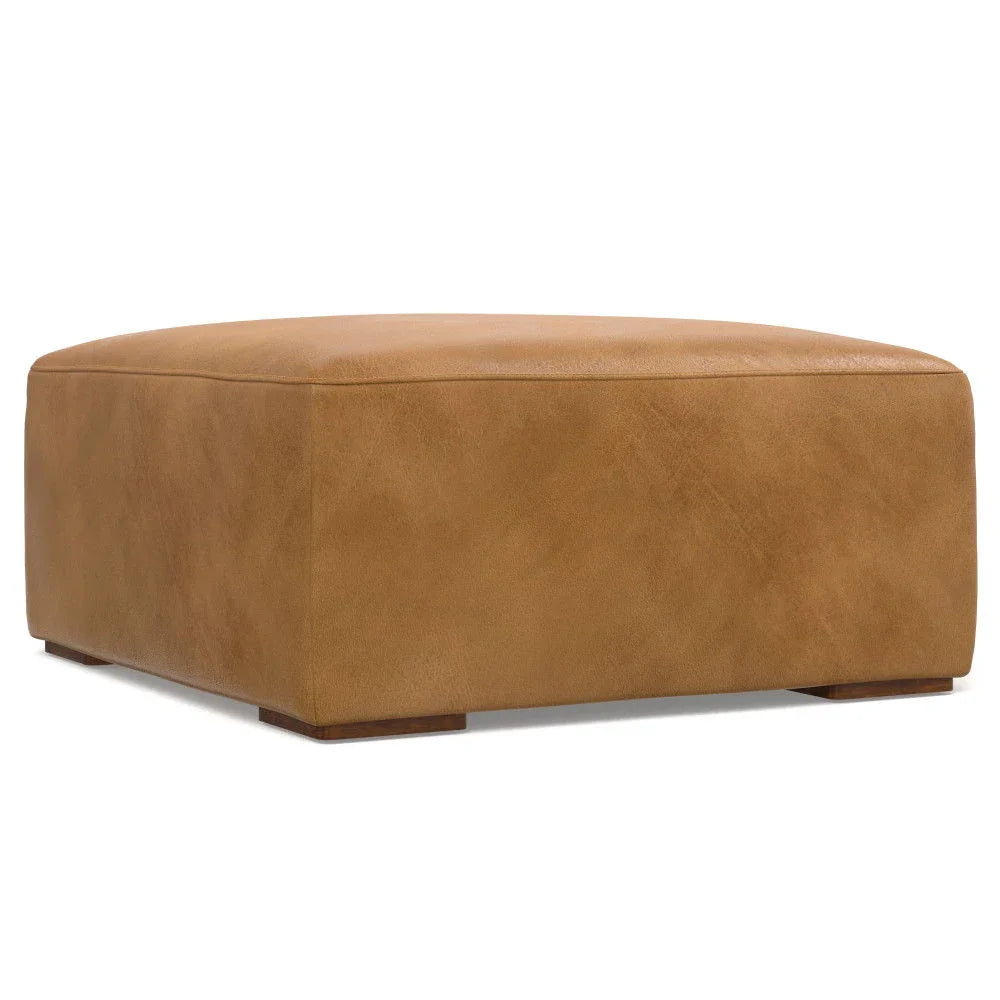Rex - Handcrafted Sectional Sofa And Ottoman - Furniture Home Direct
