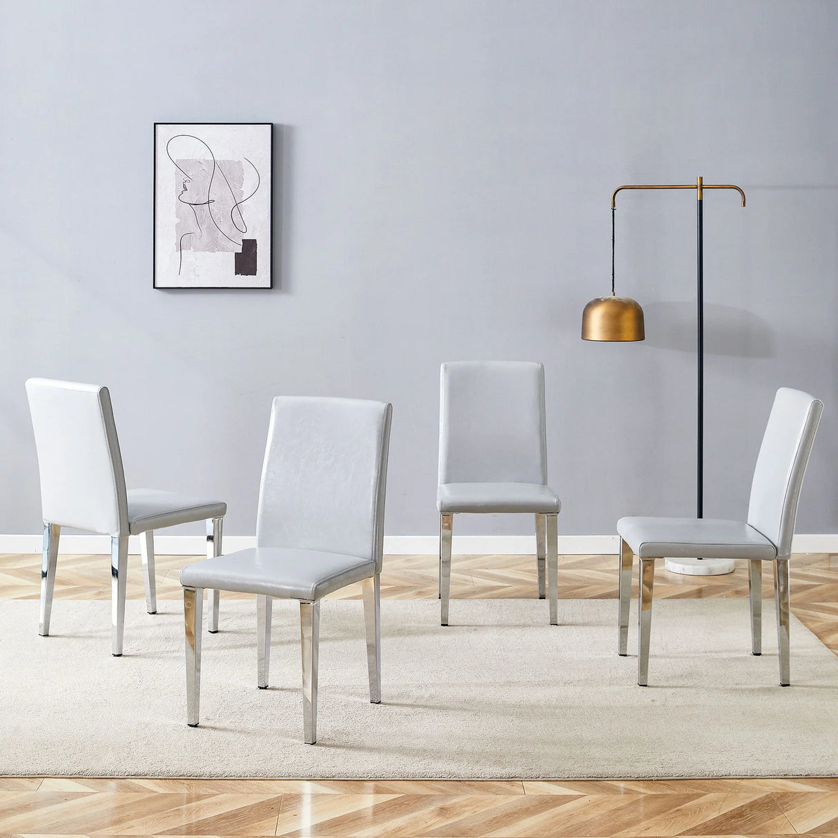 Simple And Versatile Dining Chairs With Metal Legs - Furniture Home Direct